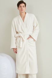 Couple's Pajamas Set - Flannel Casual European & American Loose Bathrobe Nightgown"