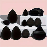 "12-Piece  Blender Set: Foundation Sponges for Liquid, Cream & Cosmetic Application - Beauty Tools for Women"