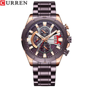 Men's Watch Six Hand Watch Quartz Watch Steel Band Calendar Men's Watch