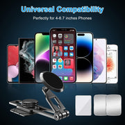 Universal 360  Degrees Rotation Magnetic Car Dashboard Cell Phone Holder Foldable Mount