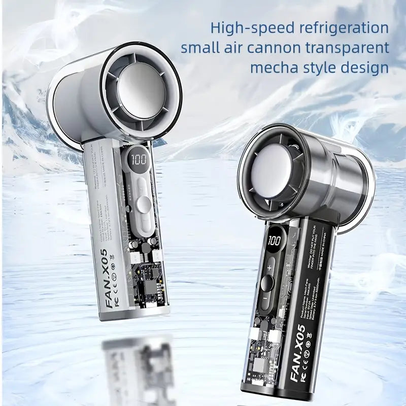 Handheld Mini Fan with Semiconductor Cooling Tech - Ultra High-Speed Strong Wind, 3000mAh