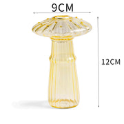 Glass Mushroom Vase Aromatherapy Vase Hydroponic Flower Arrangement Decoration Home Decoration Glass Creative Vase