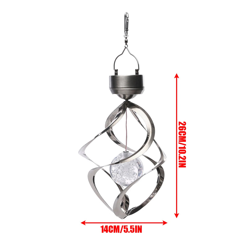 Solar wind chime light