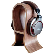 Solid wood headphone holder