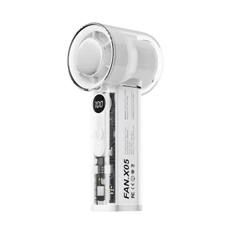 Handheld Mini Fan with Semiconductor Cooling Tech - Ultra High-Speed Strong Wind, 3000mAh